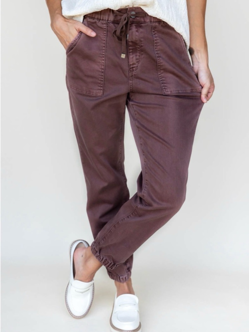 Anthropologie Cocoa Beach Brown Jogger Jeans Casual Womens Medium